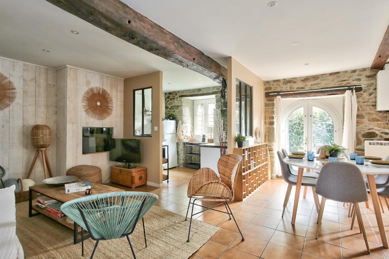 600M Plage Saint-Suliac- Maison Bretonne Pour 4 Екстер'єр фото
