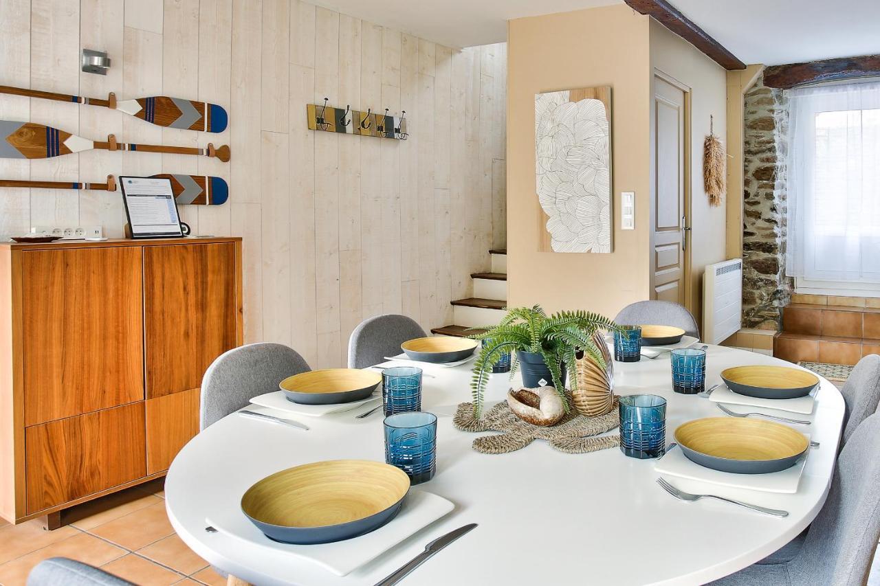 600M Plage Saint-Suliac- Maison Bretonne Pour 4 Екстер'єр фото