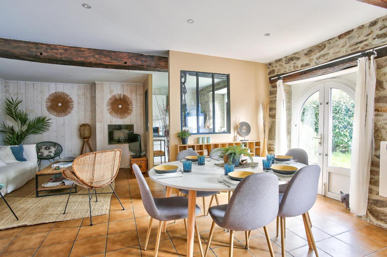 600M Plage Saint-Suliac- Maison Bretonne Pour 4 Екстер'єр фото